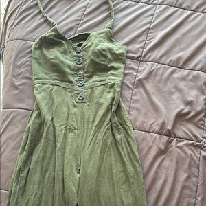 Urban Outfitters Olive Green Jumpsuit